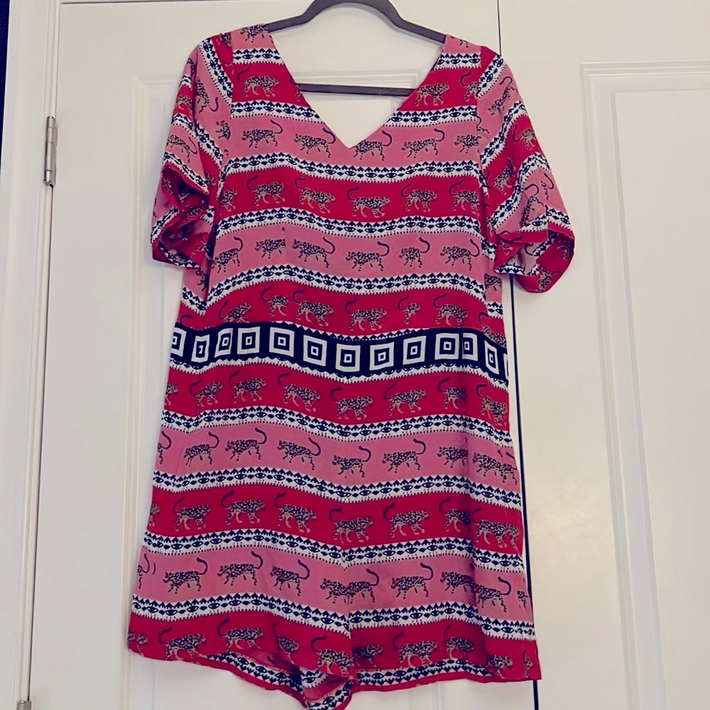 HAYLEY MENZIES Silk romper. Medium
